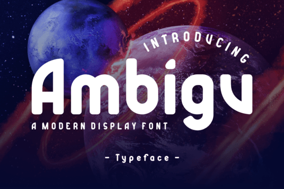 Ambigu Font: Bold Sans Serif for Makers