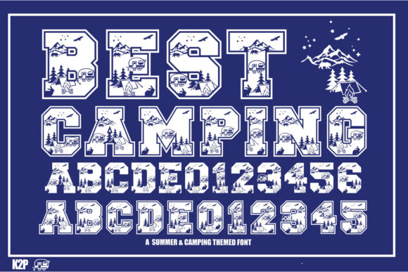 Best Camping Font for Bold Craft Designs