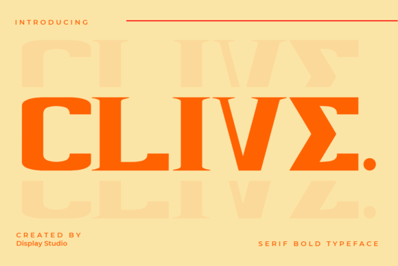 Clive: A Bold Serif Font for Editorial Impact
