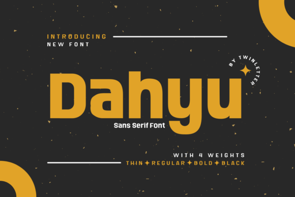 Dahyu: A Bold Sans Serif Font for Strong Branding