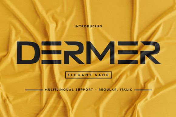 Dermer: A Bold Sans Serif Typeface for Modern Brands
