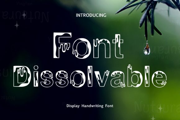 Dissolvable: A Bold Display Font for Modern Web Design
