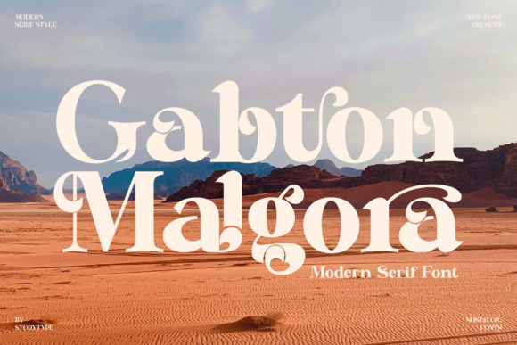 Gabton Malgora: A Bold Serif Font for Digital Design