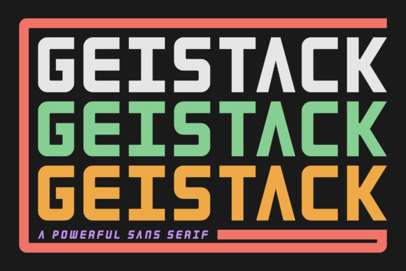 Geistack: A Bold Hand-Printed Typeface for Editors