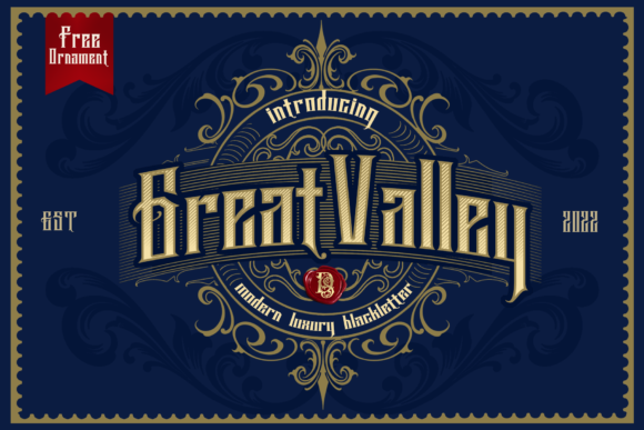 Great Valey: A Bold Blackletter Font for Branding