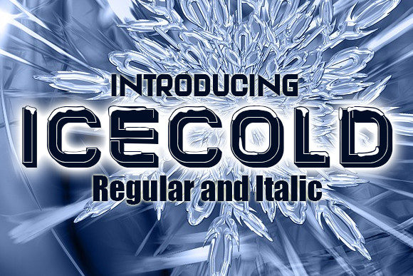 Icecold: A Bold Decorative Font for Editorial Design