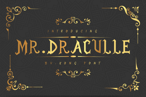 Mr. Draculle: A Bold Typeface for Brand Identity