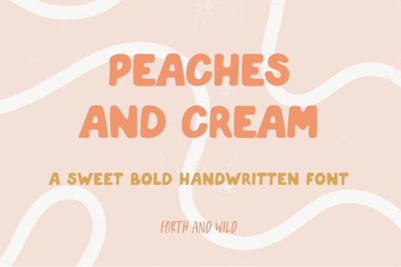 Peaches and Cream Font Review for Web Design