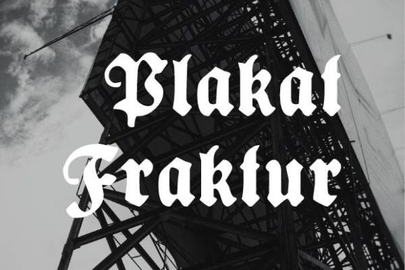 Plakat Fraktur Typeface for Editorial Design