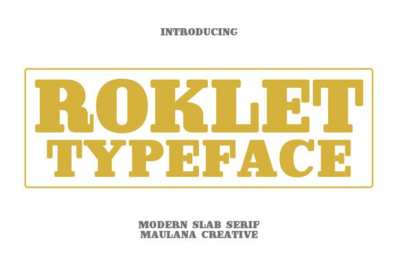 Roklet: A Bold Slab Serif Font for Marketers