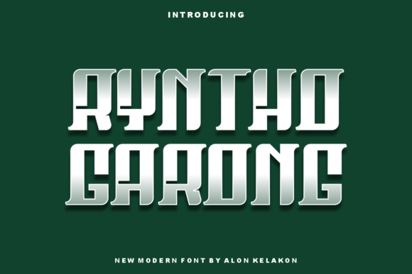 Ryntho Garong: A Bold Slab Serif Typeface for Web