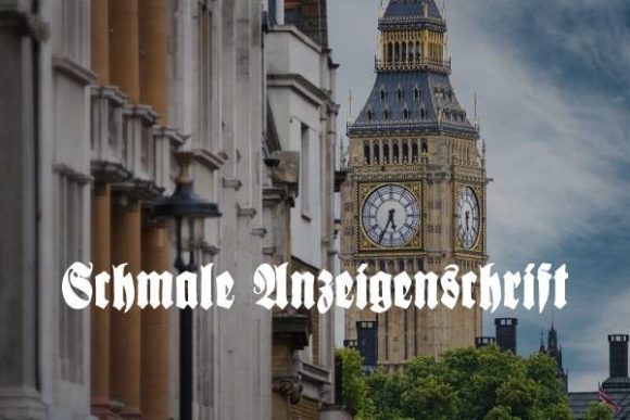 Schmale Anzeigenschrift: A Bold Blackletter Typeface