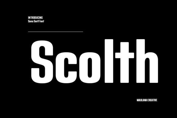 Scolth: A Bold Sans Serif Font for Modern Web Design