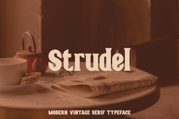Strudel: A Bold Serif Typeface for Editorial Design