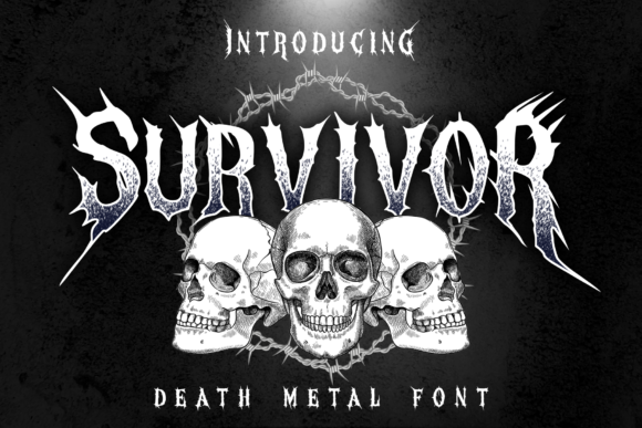 Survivor: A Bold Blackletter Font for Web Design
