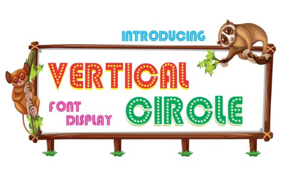 Vertical Circle: A Bold Decorative Font for Campaigns