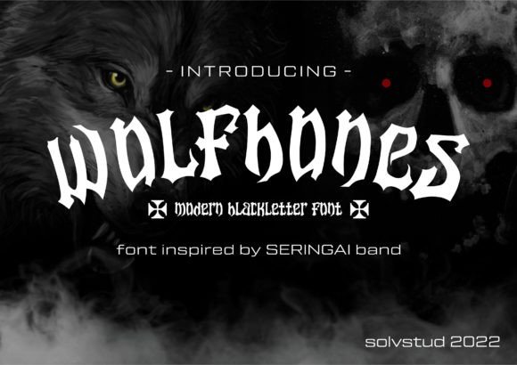 Wolfbones: A Bold Blackletter Font for Modern Editorial Design